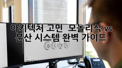 아키텍처 고민? 🤔 모놀리식 vs 분산 시스템 완벽 가이드 🚀